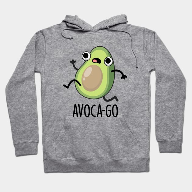 Avoca-go Cute Avocado PUn Hoodie by punnybone